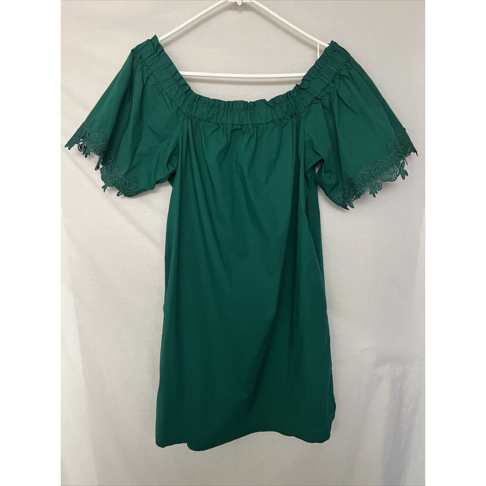 Heyton Women Emerald Green Casual MIDI Dress Size Large